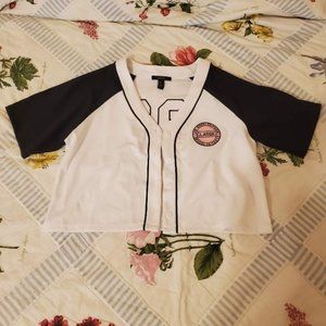 Forever 21 Korea Crop Classic Jersey